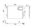 Kondenztor klimatizace MAHLE ‐ MAO AC 849 000S