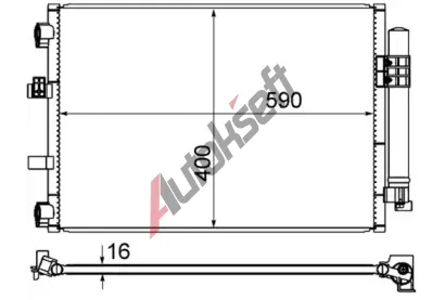 MAHLE Kondenztor klimatizace MAO AC 861 000S, AC 861 000S