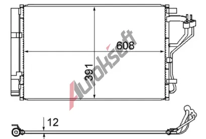 MAHLE Kondenz�tor klimatizace MAO AC 867 000S, AC 867 000S