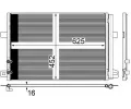 Kondenztor klimatizace MAHLE ‐ MAO AC 885 000S