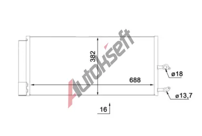 MAHLE Kondenztor klimatizace MAO AC 890 000S, AC 890 000S