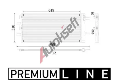 MAHLE Kondenztor klimatizace MAO AC 892 000P, AC 892 000P