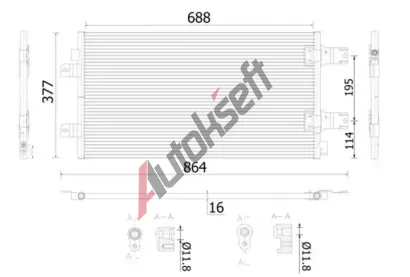 MAHLE Kondenz�tor klimatizace MAO AC 906 000S, AC 906 000S