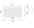 Kondenztor klimatizace MAHLE ‐ MAO AC 908 000S