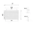 Kondenztor klimatizace MAHLE ‐ MAO AC 912 000S