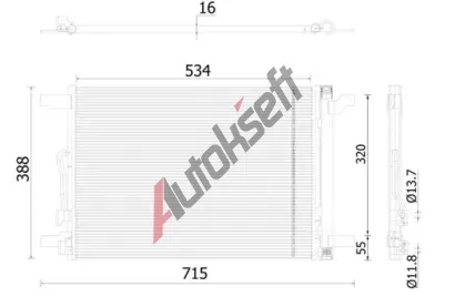 MAHLE Kondenzátor klimatizace MAO AC 915 000S, AC 915 000S MAHLE Kondenzátor klimatizace MAO AC 915 000S, AC 915 000S