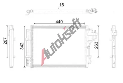 MAHLE Kondenztor klimatizace MAO AC 917 000P, AC 917 000P
