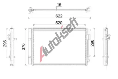 MAHLE Kondenztor klimatizace MAO AC 919 000P, AC 919 000P