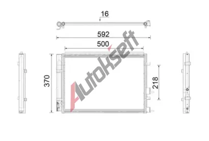 MAHLE Kondenz�tor klimatizace MAO AC 920 000P, AC 920 000P