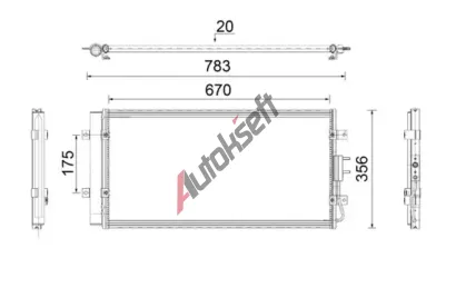 MAHLE Kondenzátor klimatizace MAO AC 921 000P, AC 921 000P MAHLE Kondenzátor klimatizace MAO AC 921 000P, AC 921 000P