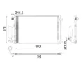 Kondenztor klimatizace MAHLE ‐ MAO AC 923 000S