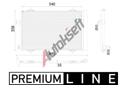 MAHLE Kondenztor klimatizace MAO AC 938 000P, AC 938 000P