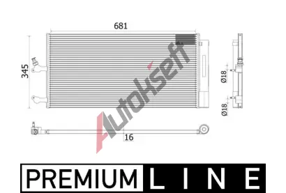 MAHLE Kondenztor klimatizace MAO AC 942 000P, AC 942 000P