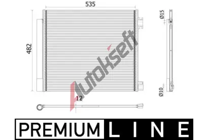 MAHLE Kondenztor klimatizace MAO AC 944 000P, AC 944 000P