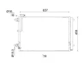 Kondenztor klimatizace MAHLE ‐ MAO AC 949 000S