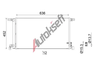 MAHLE Kondenztor klimatizace MAO AC 952 000S, AC 952 000S