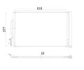 Kondenztor klimatizace MAHLE ‐ MAO AC 955 000S