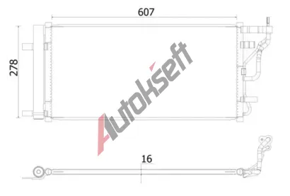 MAHLE Kondenztor klimatizace MAO AC 956 000S, AC 956 000S