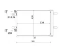 Kondenztor klimatizace MAHLE ‐ MAO AC 965 000S