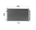 MAHLE Kondenztor klimatizace MAO AC 970 000S, AC 970 000S