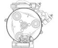 MAHLE Kompresor klimatizace MAO ACP 1364 000P, ACP 1364 000P