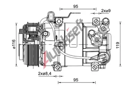 MAHLE Kompresor klimatizace MAO ACP 1460 000P, ACP 1460 000P