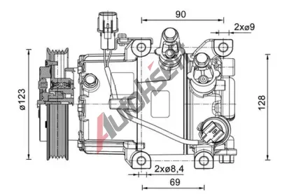 MAHLE Kompresor klimatizace MAO ACP 1465 000P, ACP 1465 000P
