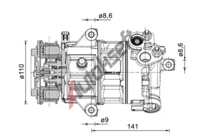 MAHLE Kompresor klimatizace MAO ACP 1491 000P, ACP 1491 000P