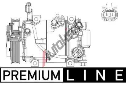 MAHLE Kompresor klimatizace MAO ACP 629 000P, ACP 629 000P