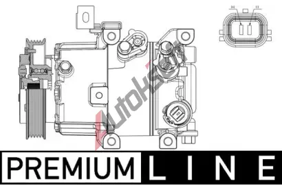 MAHLE Kompresor klimatizace MAO ACP 631 000P, ACP 631 000P