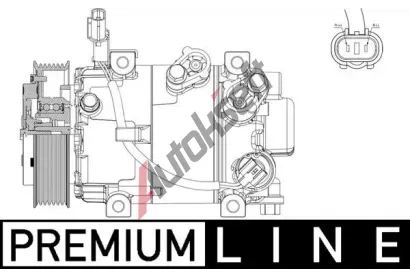 MAHLE Kompresor klimatizace MAO ACP 632 000P, ACP 632 000P