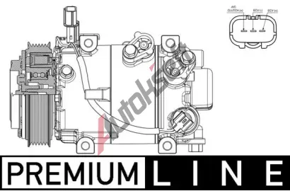 MAHLE Kompresor klimatizace MAO ACP 633 000P, ACP 633 000P