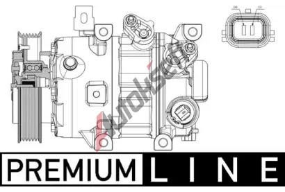 MAHLE Kompresor klimatizace MAO ACP 635 000P, ACP 635 000P