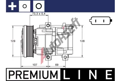 MAHLE Kompresor klimatizace MAO ACP 855 000P, ACP 855 000P