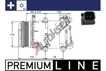 MAHLE Kompresor klimatizace MAO ACP 864 000P, ACP 864 000P