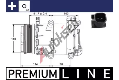 MAHLE Kompresor klimatizace MAO ACP 866 000P, ACP 866 000P