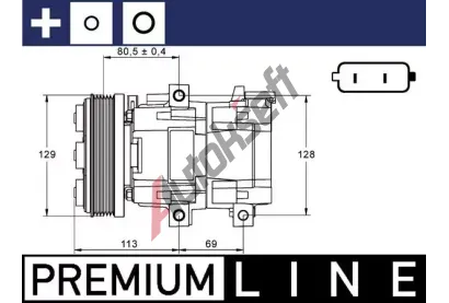 MAHLE Kompresor klimatizace MAO ACP 88 000P, ACP 88 000P