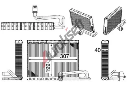 MAHLE V�parn�k klimatizace MAO AE 121 000P, AE 121 000P