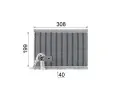 MAHLE Vparnk klimatizace MAO AE 124 000P, AE 124 000P