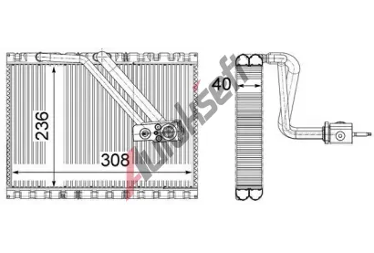 MAHLE Vparnk klimatizace MAO AE 128 000P, AE 128 000P