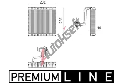 MAHLE Vparnk klimatizace MAO AE 166 000P, AE 166 000P
