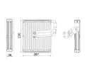 V�parn�k klimatizace&nbsp;MAHLE&nbsp;&dash;&nbsp;MAO AE 26 000P