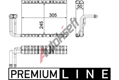 MAHLE Vparnk klimatizace MAO AE 88 000P, AE 88 000P
