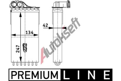 MAHLE Vmnk tepla vnitnho vytpn MAO AH 112 000P, AH 112 000P