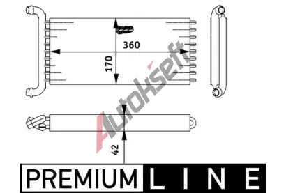 MAHLE V�m�n�k tepla vnit�n�ho vyt�p�n� MAO AH 113 000P, AH 113 000P