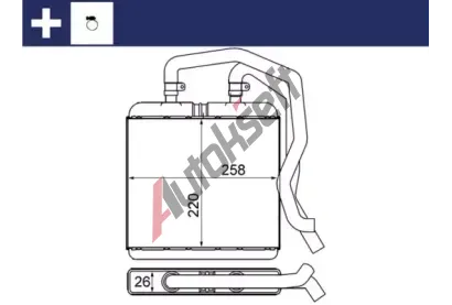MAHLE Vmnk tepla vnitnho vytpn MAO AH 12 000S, AH 12 000S