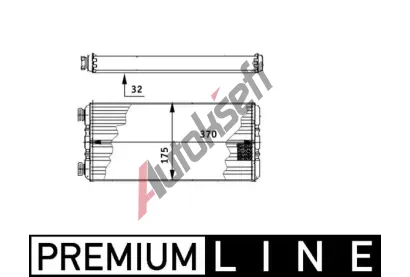 MAHLE Vmnk tepla vnitnho vytpn MAO AH 131 000P, AH 131 000P