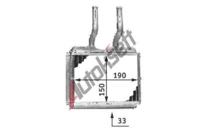 MAHLE Vmnk tepla vnitnho vytpn MAO AH 139 000S, AH 139 000S
