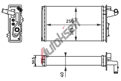 MAHLE Vmnk tepla vnitnho vytpn MAO AH 141 000S, AH 141 000S