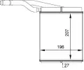 MAHLE Vmnk tepla vnitnho vytpn MAO AH 143 000P, AH 143 000P